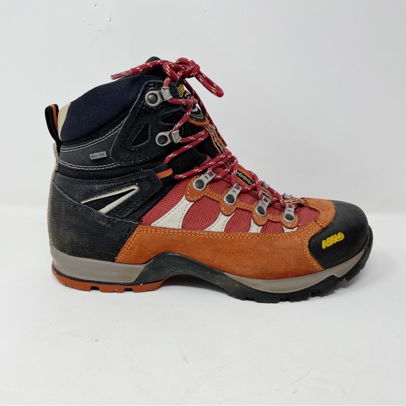 Asolo Shoes Asolo Strynger Orange Suede Goretex Hiking Hiker Boots